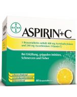 Aspirin plus C Brausetabletten, 40 Stück