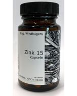 Zink 15 Kapseln, 60 Stk.