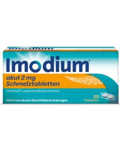 Imodium akut 2mg, 20 Schmelztabletten