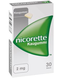 Nicorette Kaugummi 2mg - ohne Geschmack, 30 Stück