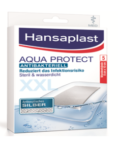 Hansaplast Aqua Protect MED antibakteriell XXL, 5 Stück
