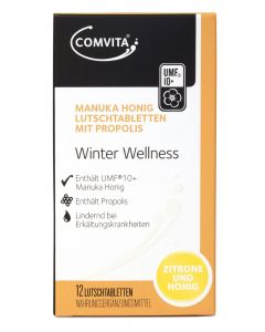 MANUKA HONIG                  LUTSCHTABL                  ZITRONE PROPOLIS, 12 Stück