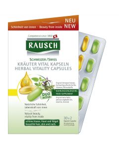 Rausch Schweizer Kräuter Vital Kapseln Monatspackung, 60 Stück