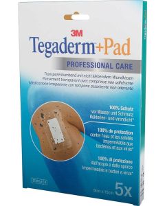 3M Tegaderm + Pad 9 x 15 cm, 5 Stück