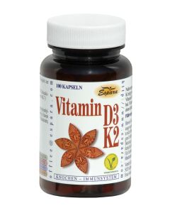 Espara Vitamin D3-K2 Kapseln, 100 Stück