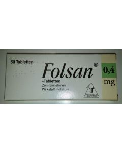 Folsan Tabletten 0,4mg, 50 Stück