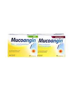 Mucoangin Lutschtablette Johannisbeere, 18 Stück