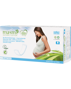 Masmi Organic Care - Bio Wöchnerinnen Vorlagen/Bio Wochenbetteinlagen, 10 Stück