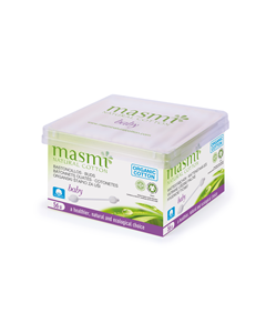 Masmi Organic Care - Bio Ohrstäbchen Baby, 56 Stück