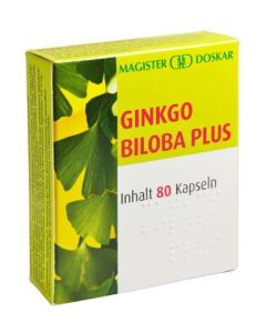 Doskar Ginkgo Biloba plus Kapseln, 80 Stück