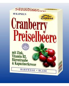 Espara Cranberry-Preiselbeere Kapseln, 60 Stück