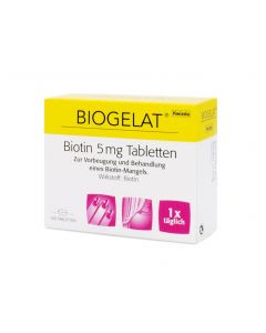 Biogelat Biotin Tablette 5mg, 100 Stück