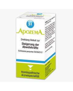 Apozema Dreiklang Globuli Nr.51 Echinacea purpurea D4/D6/D12 - zur Steigerung der Abwehrkräfte, 15g
