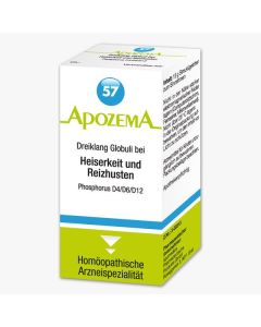 Apozema Dreiklang Globuli Nr. 57  Phosphorus D4/D6/D12- bei Heiserkeit und Reizhusten, 15g