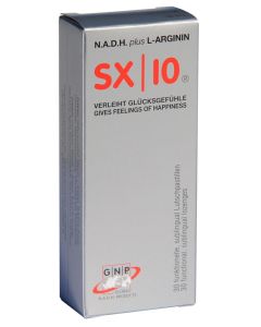 NADH SX|10 Plus L-Arginin 30 Lutschpastillen á 20mg NADH, 30 Stück