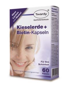 Twardy Kieselerde + Biotin, 60 Kapseln