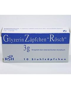 Glyzerin Suppositorium Rösch 3g, 10 Stück