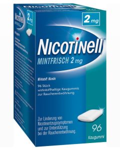 Nicotinell Kaugummi mintfrisch 2mg, 96 Stück