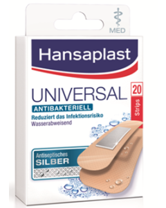Hansaplast med Universal Strips, 20 Stück