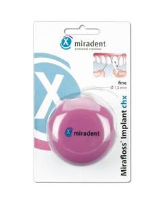 Miradent Mirafloss Implant CHX medium türkis, 50 Stück