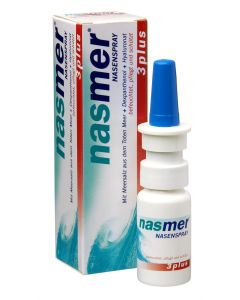 Nasmer 3 Plus Nasenspray bei trockener Nase, 15ml