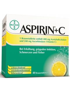 Aspirin plus C Brausetabletten, 40 Stück