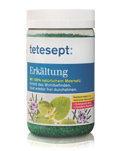 Tetesept Badesalz Erkältung 100% Meersalz, 750g