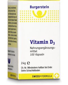 Burgerstein Vitamin D3, 100 Kapseln
