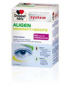 DOPPELHERZ SYSTEM             AUGEN SEHKRAFT+SCHUTZ             2 KAPSEL-SYSTEM, 60 Stück