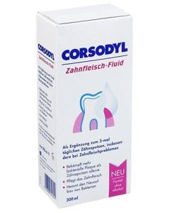 Corsodyl Fluid 0,06% Chlorhexidindigluconat + Fluor, 300ml