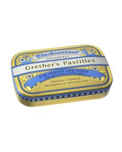 GRETHERS PASTILLEN            ZUCKERFREI BLACKCURRANT, 60g