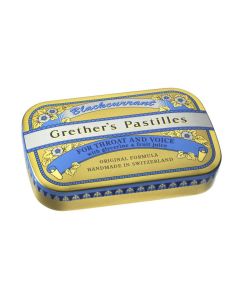 GRETHERS PASTILLEN            BLACKCURRANT, 60g