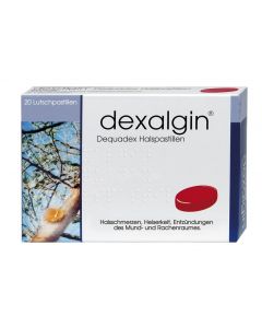 DEXALGIN                      DEQUADEX HALSPASTILLEN, 20 Stück