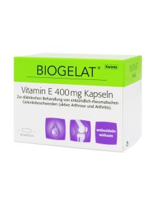 VITAMIN                       E KAPSELN                     400MG BIOGELAT DL, 90 Stück