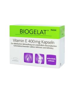 VITAMIN                       E KAPSELN                     400MG BIOGELAT DL NEU, 60 Stück