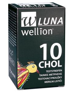 DIAGNOSTIKA U.ZUBEHOER        WELLION/BLUTZUCKERMESSGER.  LUNA/CHOLESTERIN          TESTSTREIFEN, 10 Stück