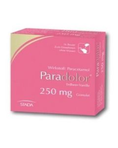 PARADOLOR GRANULAT            ERDBEER-VANILLE 250MG, 16 Stück