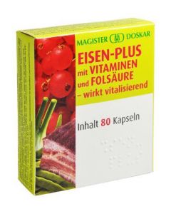Doskar Eisen plus Kapseln, 80 Stück