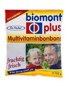Biomont Dr.Fischer Plus/Multivitaminbonbons Zuckerferi