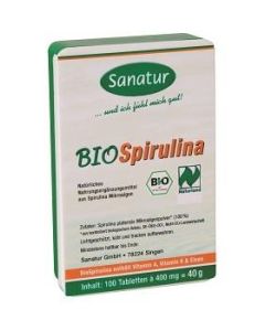 BIOSPIRULINA                  BIO TABL 400MG -SANATUR, 100 Stück