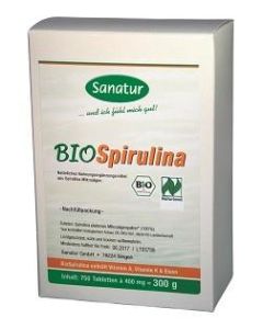 BIOSPIRULINA                  BIO TABL 400MG -SANATUR, 750 Stück