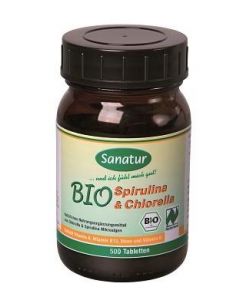 BIOSPIRULINA                  +CHLORELLA TABL -SANATUR, 500 Stück