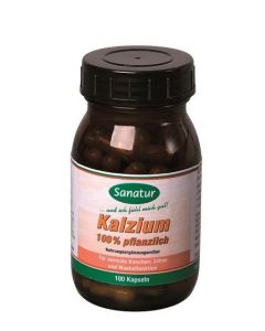 KALZIUM                       KAPSELN 140MG -SANATUR              100% PFLANZLICH, 100 Stück
