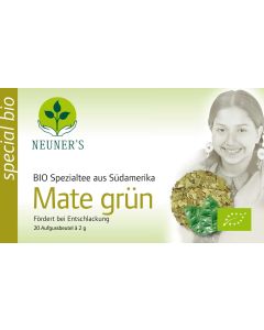NEUNERS                       SPECIAL KRAEUTERTEE         MATE GRUEN BIO, 20 Stück