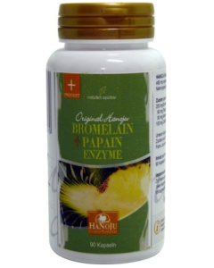 BROMELAIN                     KAPSELN 375+125MG                   +PAPAIN -HANOJU, 90 Stück
