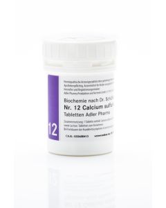 SCHUESSLER                    ADLER PHARMA                CALCIUM SULFURICUM        NR.12 D 6 TABL, 1kg