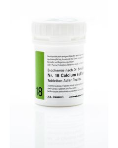 SCHUESSLER                    ADLER PHARMA                CALCIUM SULFURATUM        NR.18 D12 TABL, 100g