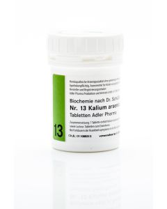 SCHUESSLER                    ADLER PHARMA                KALIUM ARSENICOSUM        NR.13 D12 TABL, 250g