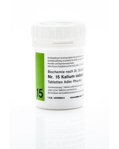 SCHUESSLER                    ADLER PHARMA                KALIUM/JODATUM            NR.15 D12 TABL, 500g