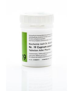 SCHUESSLER                    ADLER PHARMA                CUPRUM ARSENICOSUM        NR.19 D12 TABL, 100g